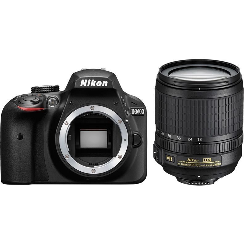 Зеркальный фотоаппарат Nikon D3400 Kit 18-105 VR РСТ